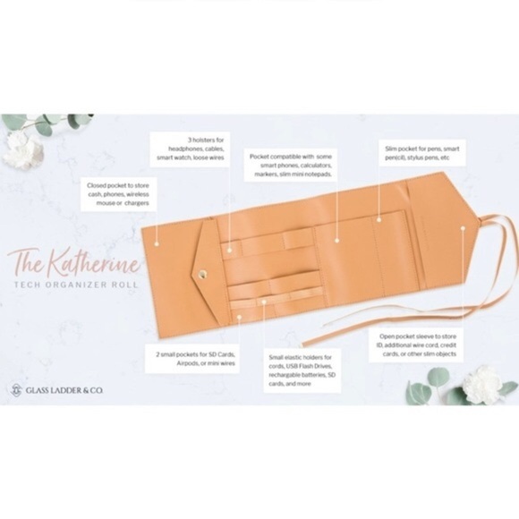 NWT Glass Ladder Co “The Katherine” Tech Organizer Roll - Picture 8 of 8